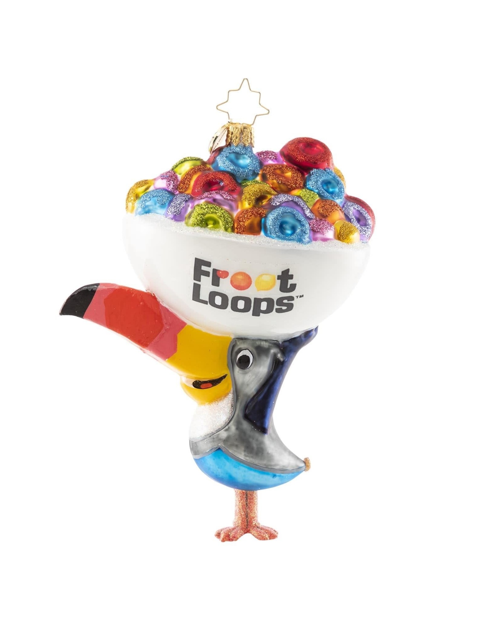 Christopher Radko Follow Your Nose Fruit Loops Christmas Ornament