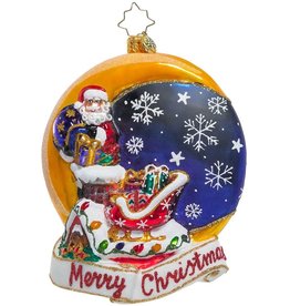 Christopher Radko Crescent Moon Christmas Ornament