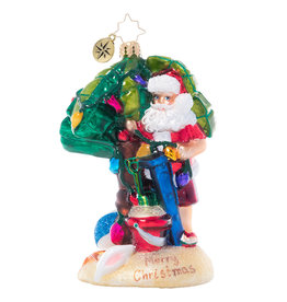 Christopher Radko Sandy Clause Beach Santa Christmas Ornament