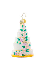 Christopher Radko Wedding Christmas Ornament Six-Tier Celebration Gem