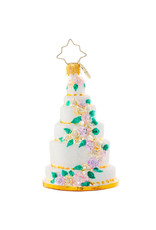 Christopher Radko Wedding Christmas Ornament Six-Tier Celebration Gem