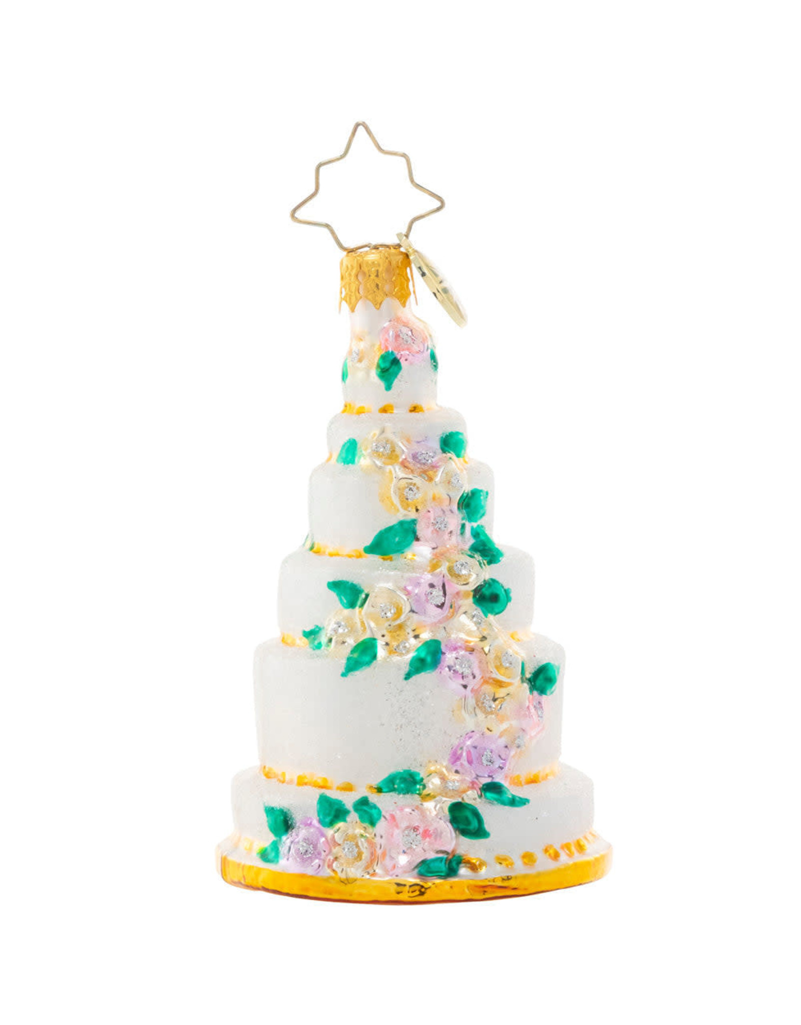 Christopher Radko Wedding Christmas Ornament Six-Tier Celebration Gem