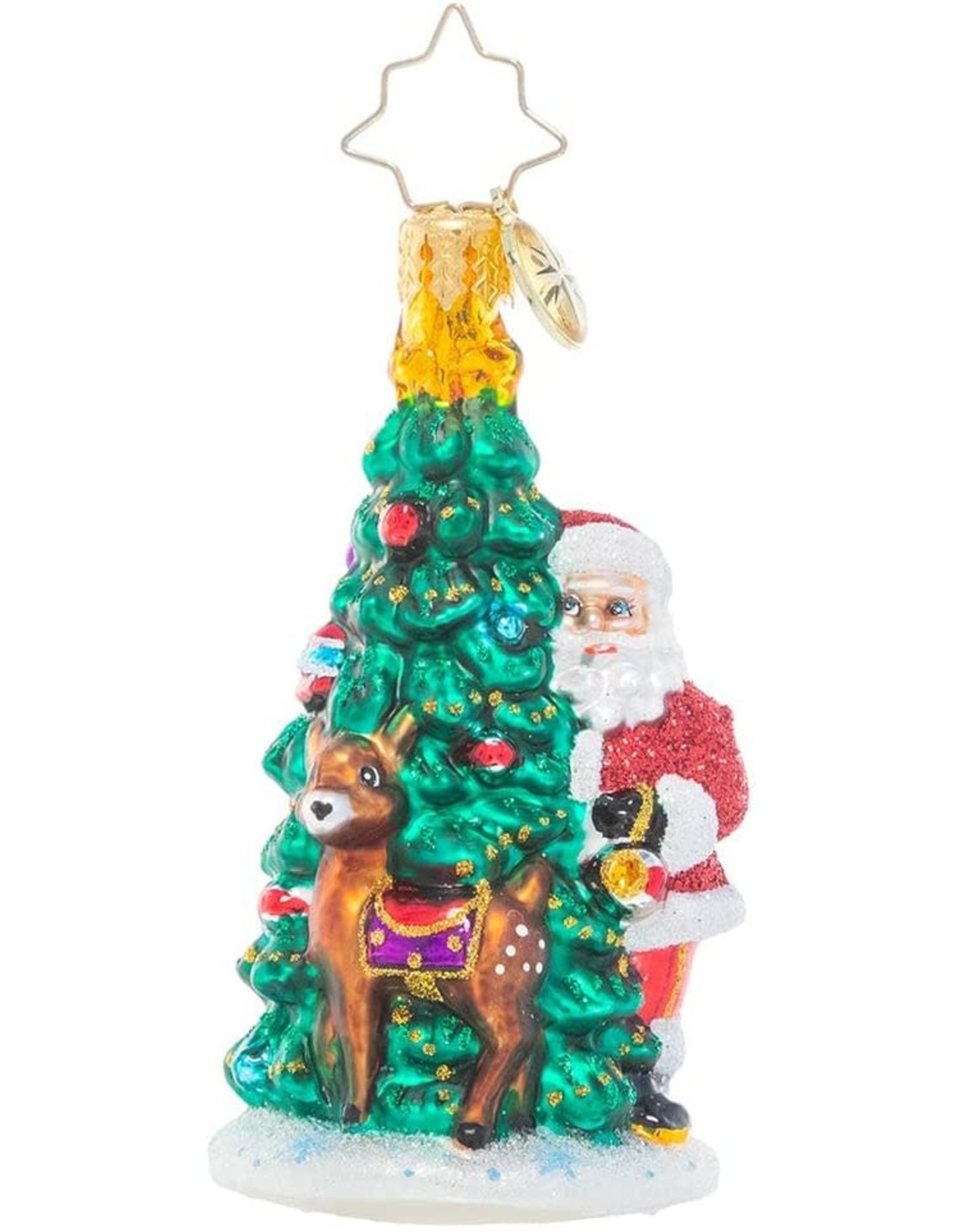 Christopher Radko Two Talented Tree Trimmers Gem Christmas Ornament