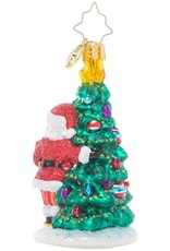 Christopher Radko Two Talented Tree Trimmers Gem Christmas Ornament