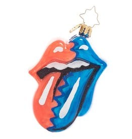 Christopher Radko Rolling Stones 60 Licks Gem Steel Wheels Ornament