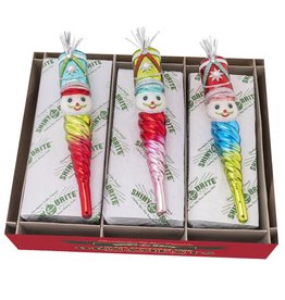 Christopher Radko Shiny Brite Festive Fete 3CT Toy Soldier Icicles 7”