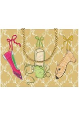 Caspari Gift Bag A History Of Shoes SM 7x3x5.25