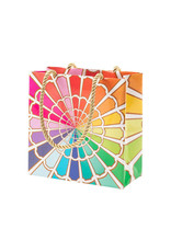 Caspari Gift Bag Color Wheel SM 5.75x2.5x5.75