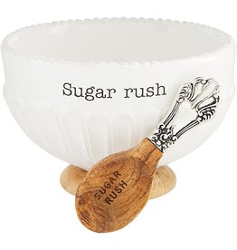 Mud Pie Sugar Rush Candy Dish Set With Candy Coma Spoon