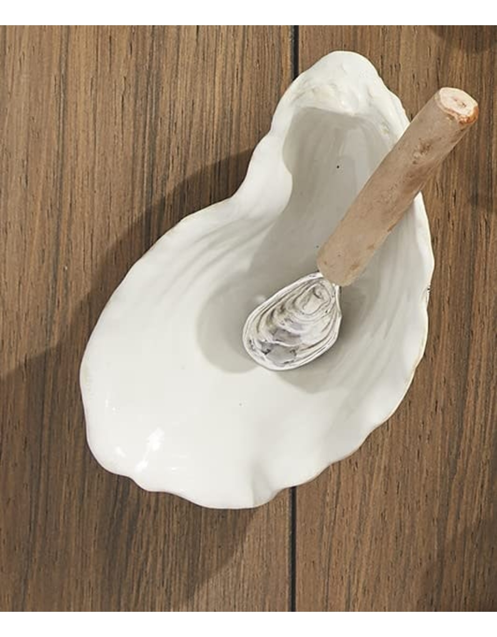Mud Pie Oyster Shell Shaped Dip Set