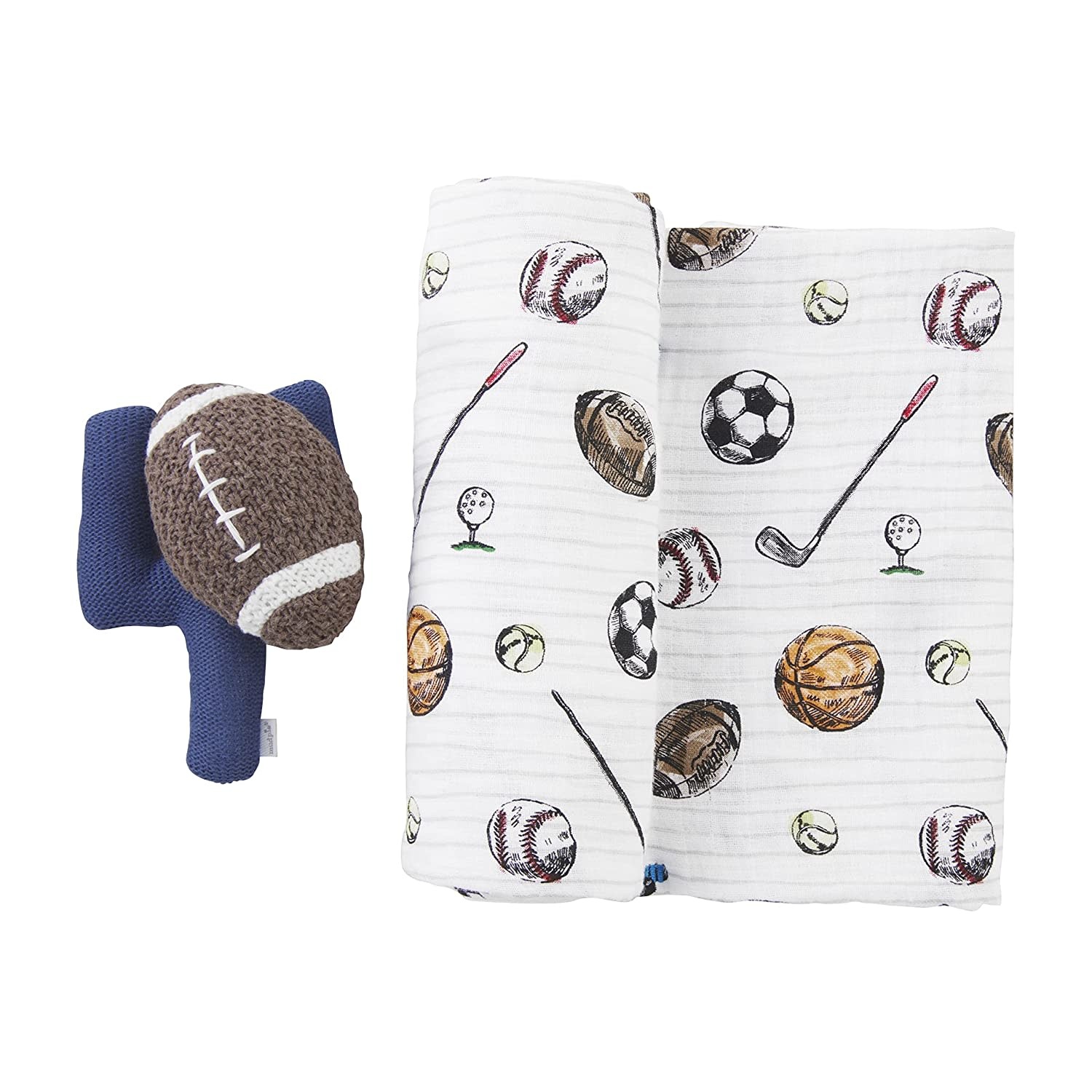 Mud pie muslin swaddle blanket hotsell