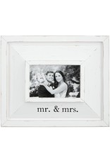 Mud Pie Mr And Mrs Wedding 4x6 Photo Frame