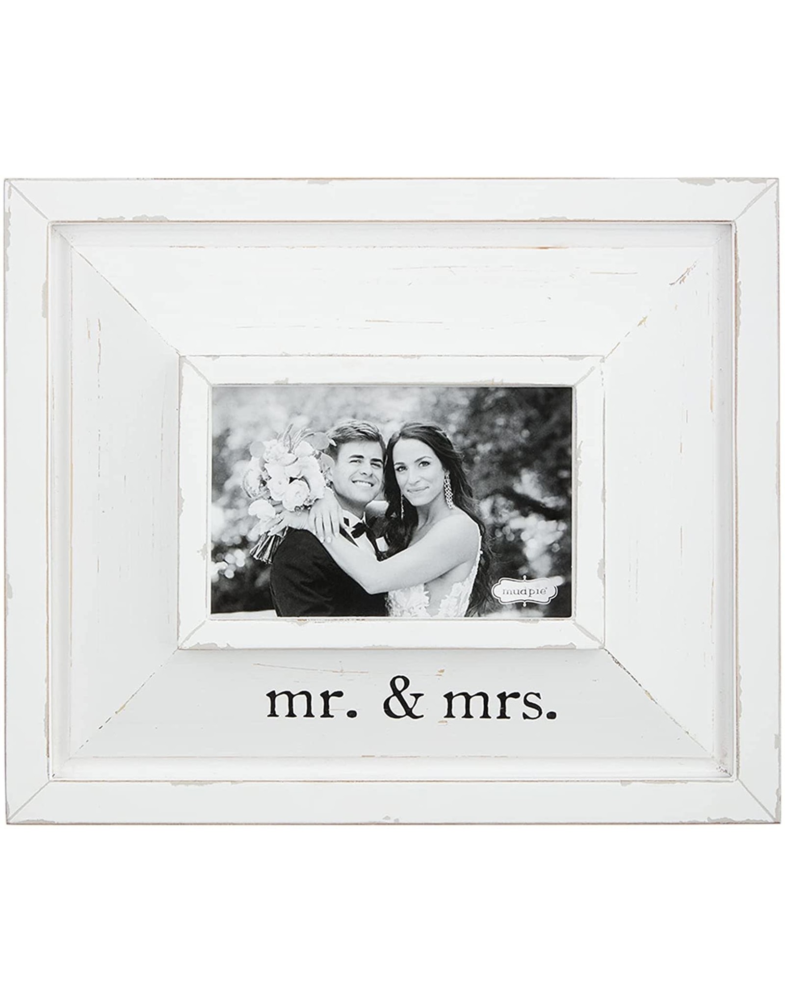Mud Pie Mr And Mrs Wedding 4x6 Photo Frame