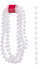 Darice Mini Shinny Beaded Christmas Garland 4FT White