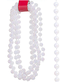 Darice Mini Shinny Beaded Christmas Garland 4FT White