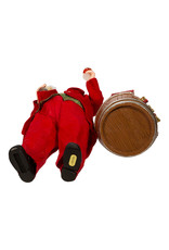 Kurt Adler Fabriche Wine Tasting Santa Table Piece 10.5 Inch