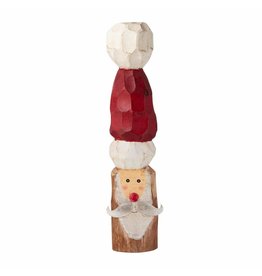 Mud Pie Wood Block Santa Block Sitter 18 Inch Figure