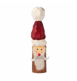 Mud Pie Wood Block Santa Block Sitter 14 Inch Figure