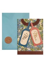 PAPYRUS® Wedding Card Mr And Mrs Luggage Tags Memorable New Beginnings