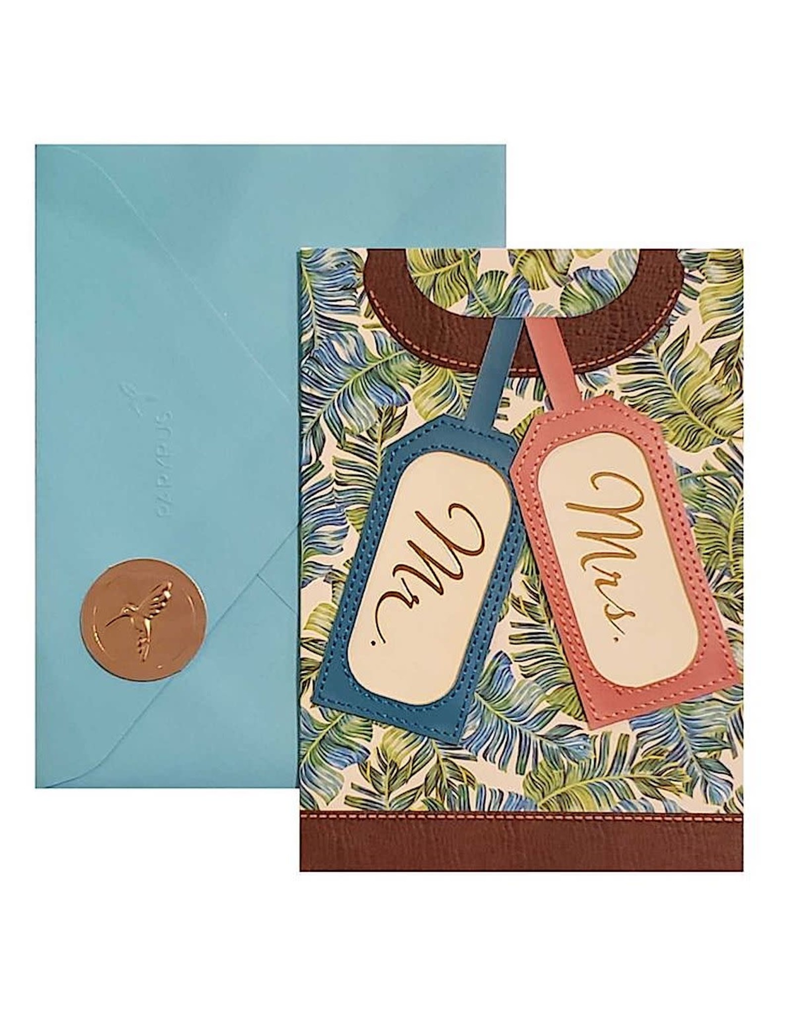 PAPYRUS Wedding Cards Mr And Mrs Luggage Tags Wedding Card Digs N Gifts