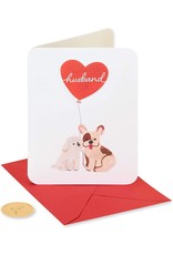 PAPYRUS® Anniversary Card For Husband Favorite Companion Dog W Balloons