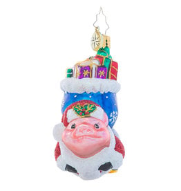 Christopher Radko When Pigs Fly Gem Christmas Ornament