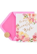 PAPYRUS® Anniversary Card For Wife Floral Incredible Life