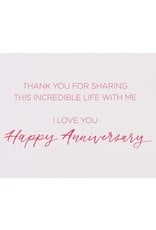 PAPYRUS® Anniversary Card For Wife Floral Incredible Life