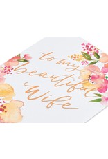 PAPYRUS® Anniversary Card For Wife Floral Incredible Life