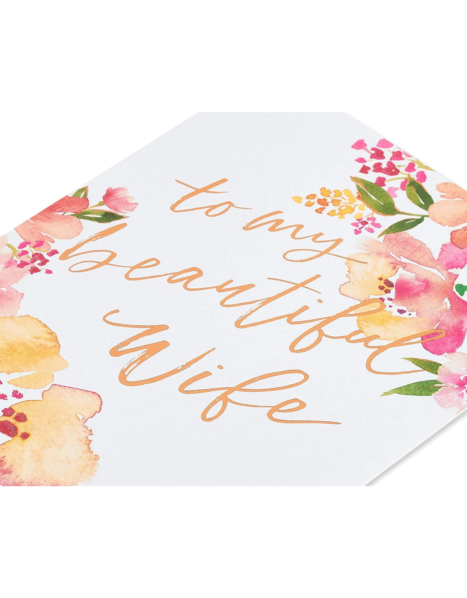 PAPYRUS® Anniversary Card For Wife Floral Incredible Life