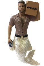 December Diamonds Big Package Merman Ornament 6.5 Inch