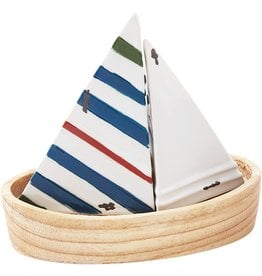 Mud Pie Sailboat Salt And Pepper Shakers Set