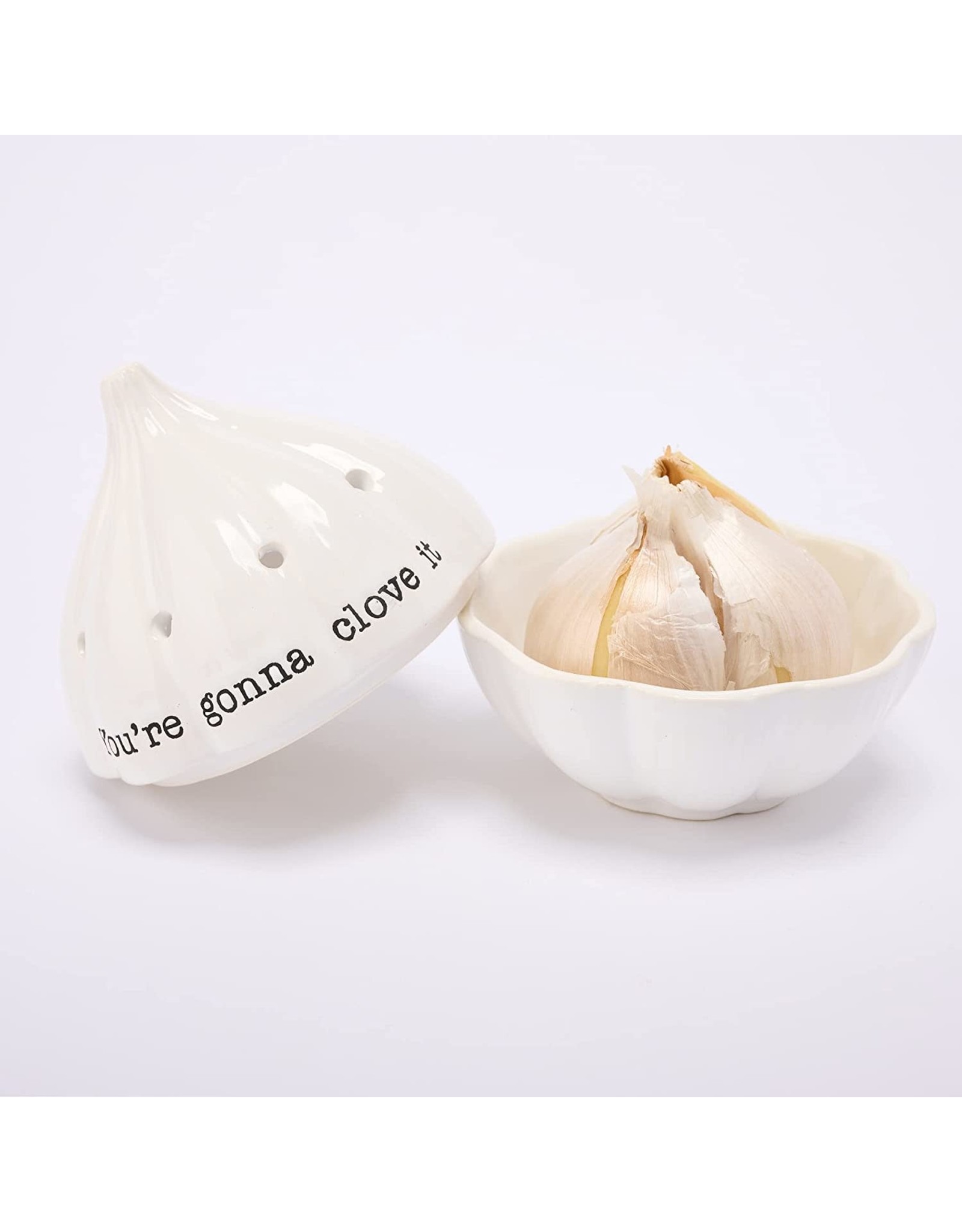 Mud Pie Garlic Keeper - You're Gonna Clove It