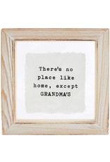 Mud Pie Pressed Glass Grandma Plaque With Sentiment