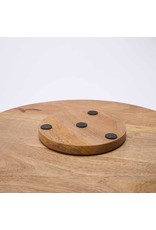 Mud Pie Charcuterie Wood Lazy Susan With Etched Charcuterie Guide