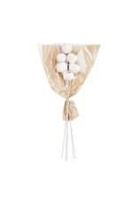 Mud Pie White Washed Bell Cup Stems Bundle 6ct 24 Inch