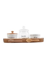 Mud Pie Charcuterie Accessories Set For Honey Jam And Dip