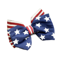 D Stevens Americana Flag Bow With Clip 6 Inch