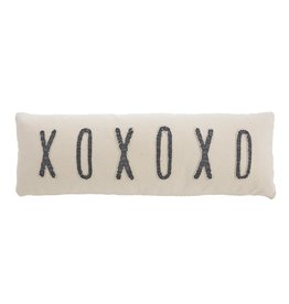 Mud Pie Xoxoxo Long Throw Pillow 11x35 Inch