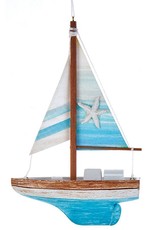 Kurt Adler Coastal Sailboat Ornament - B