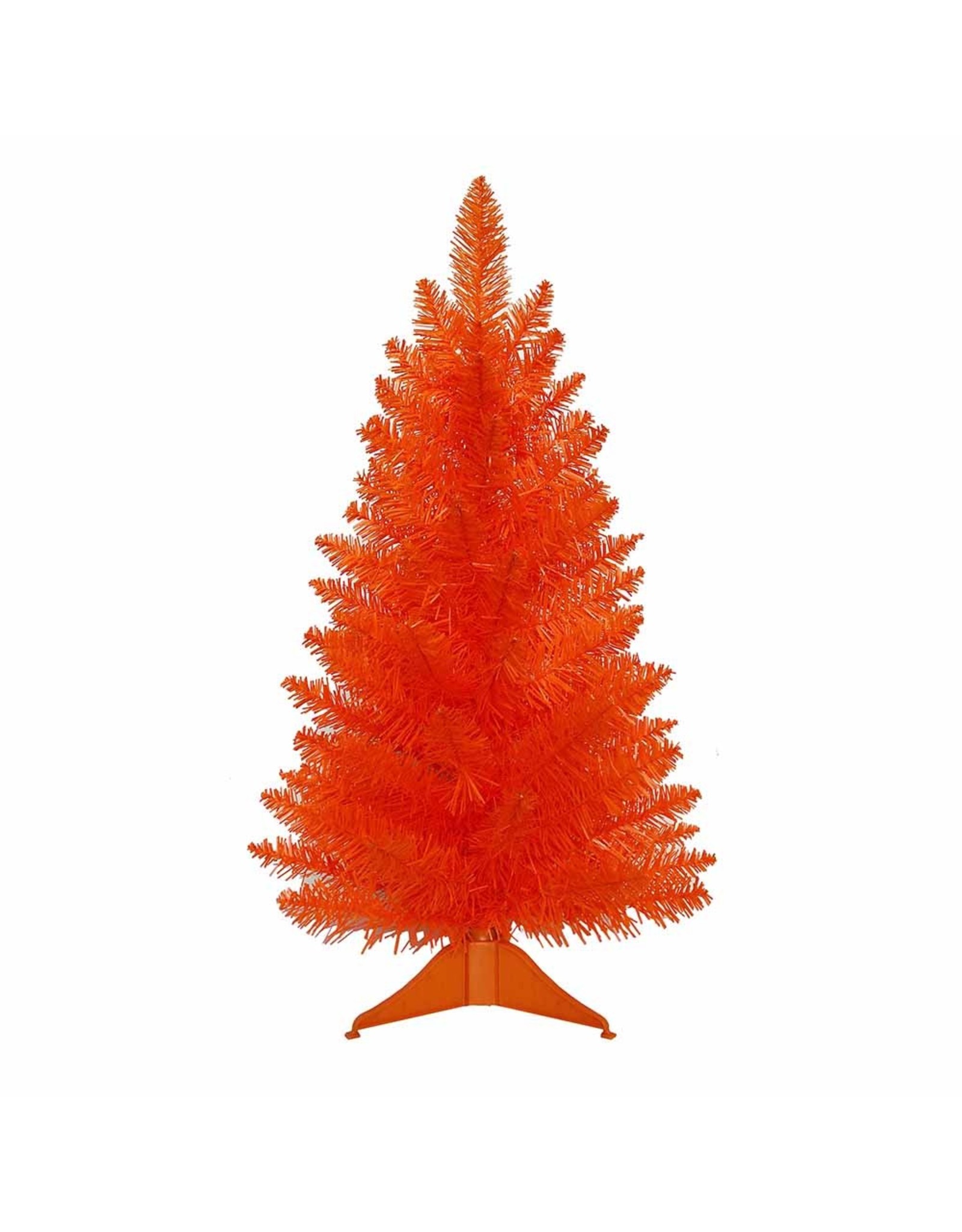 Kurt Adler Un-Lit Miniature Orange Tree Halloween Christmas Tree
