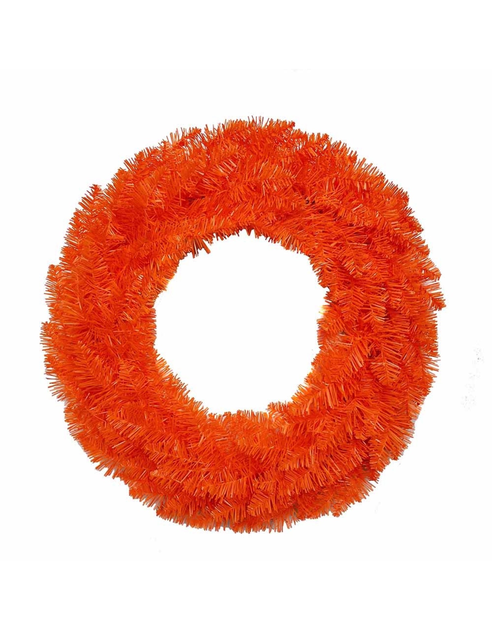 Kurt Adler Un-Lit Orange Wreath 24 Inch Halloween Decor