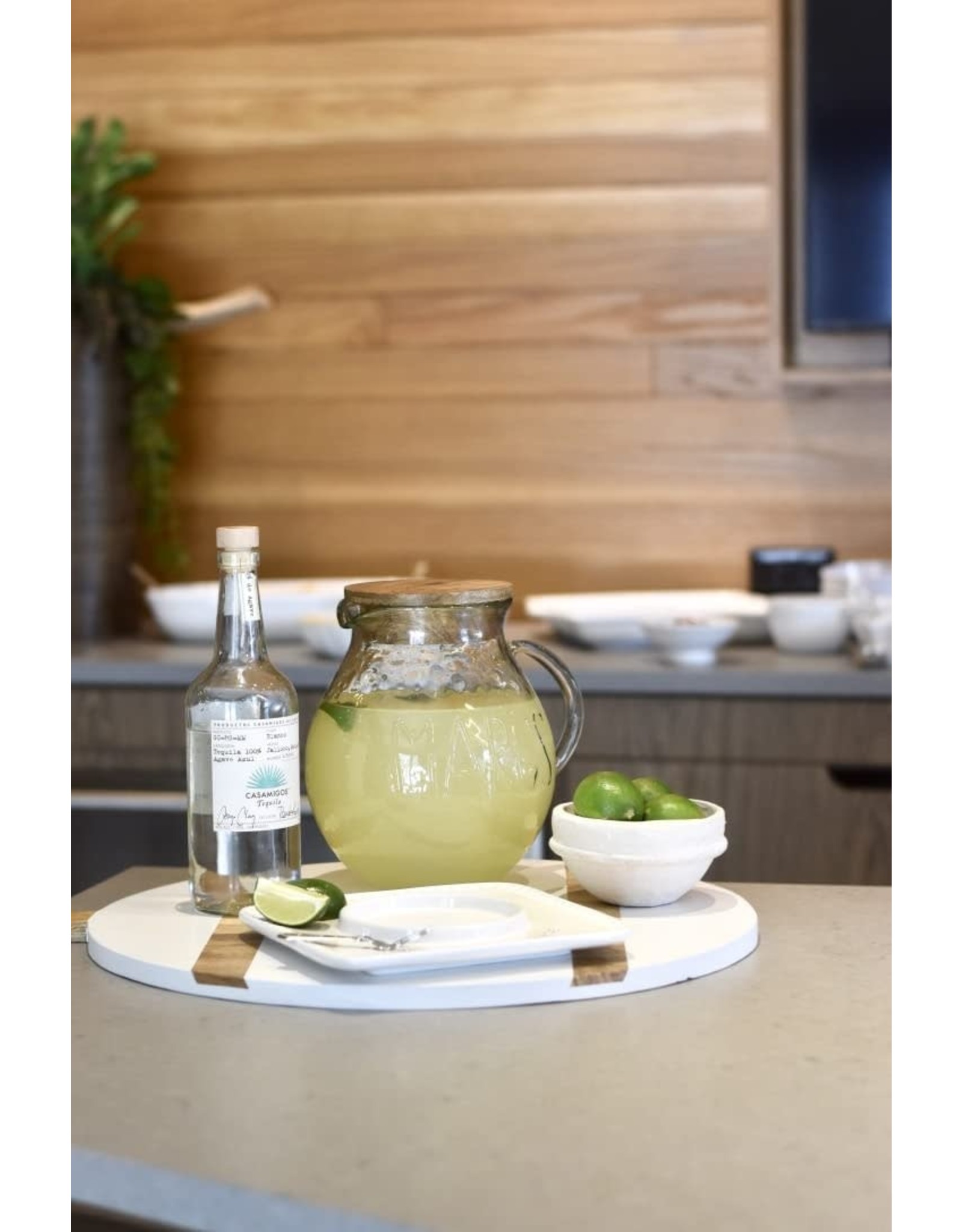 Mud Pie Margarita Pitcher With Lid And Spoon Serving Set