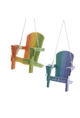 Kurt Adler Beach Chair With Towel Ornaments 2 Assorted