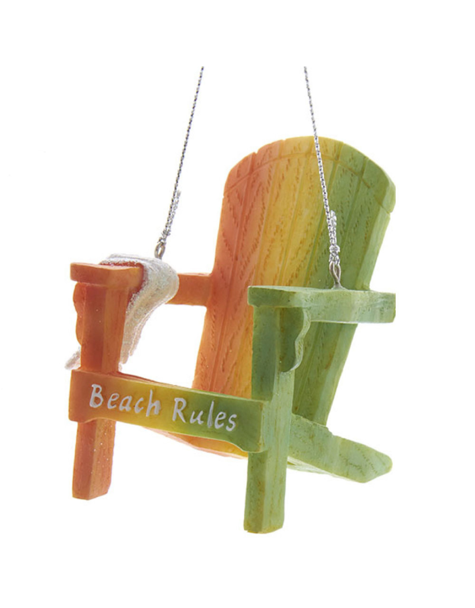 Kurt Adler Beach Chair With Towel Ornament OYG