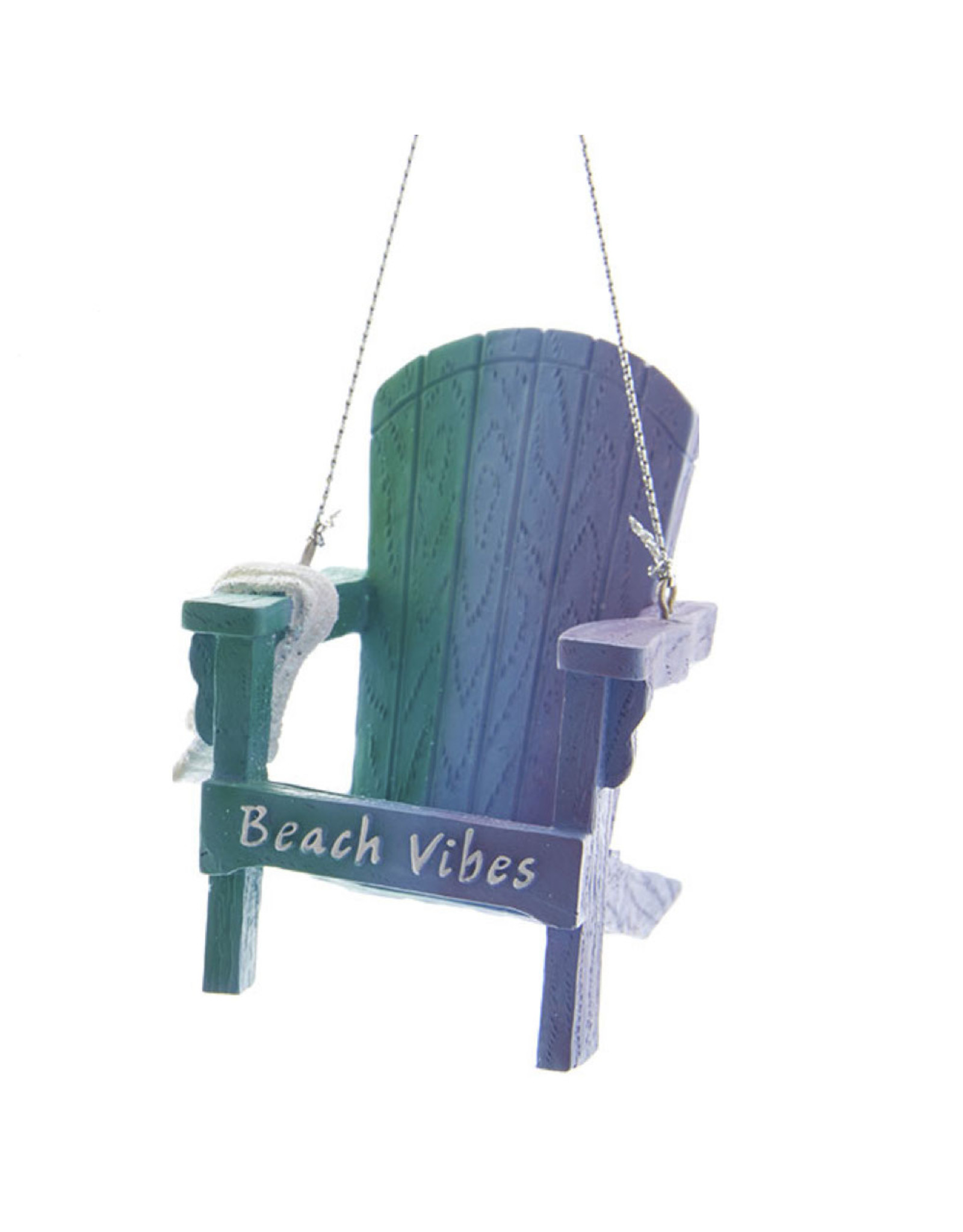 Kurt Adler Beach Chair With Towel Ornament GBB
