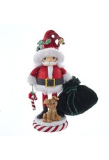 Kurt Adler Hollywood Nutcrackers 12” Chubby Santa With Pup Nutcracker