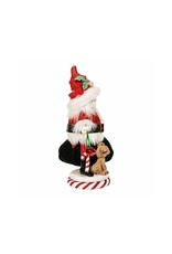 Kurt Adler Hollywood Nutcrackers 12” Chubby Santa With Pup Nutcracker