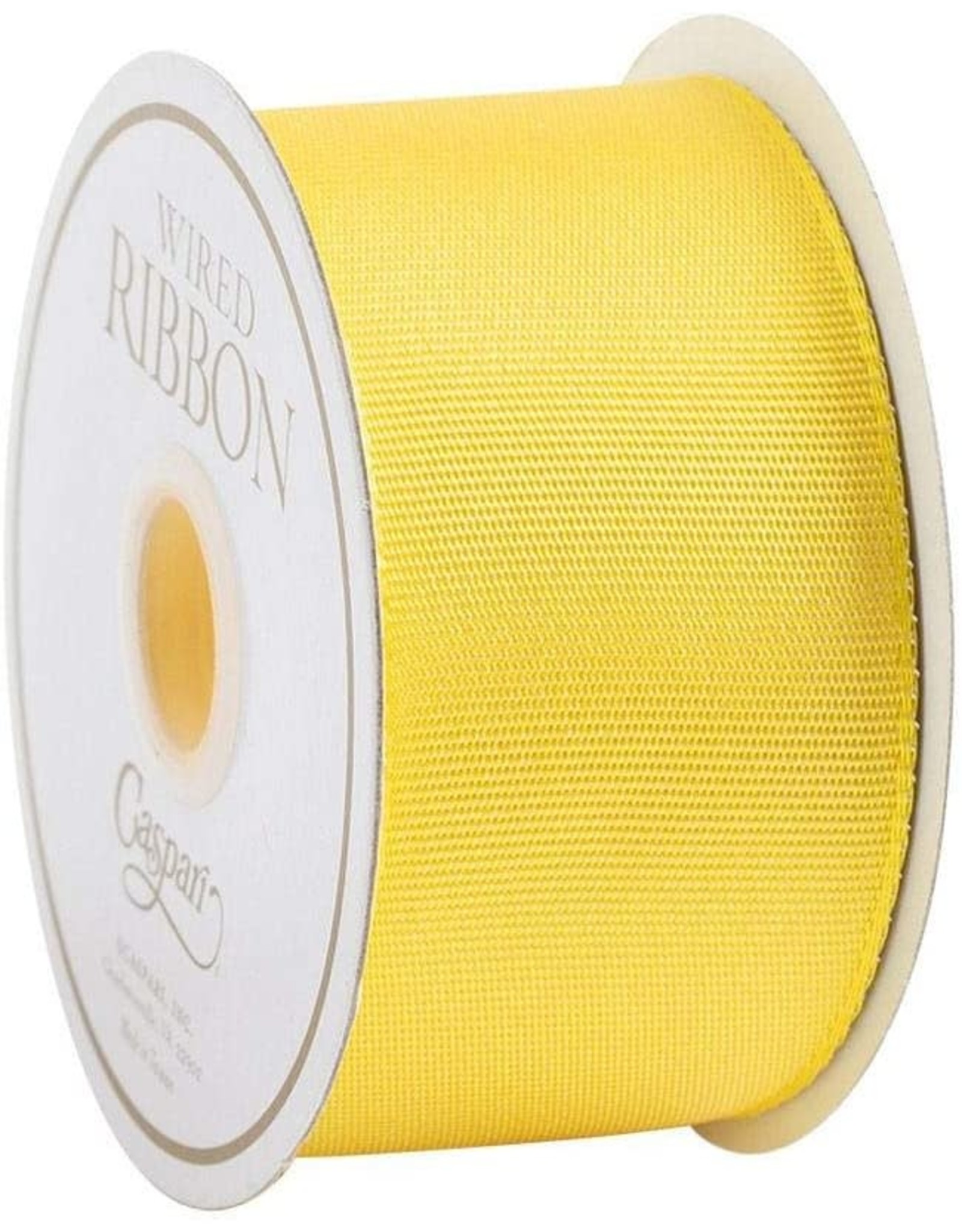 Caspari Yellow Wired Ribbon 1.5w x 8yds
