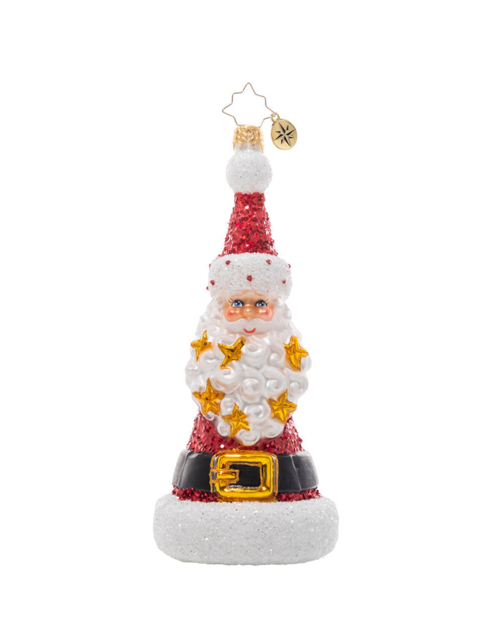 Christopher Radko Spangled Santa Christmas Ornament